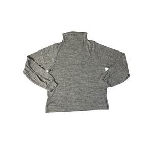 GAP Women’s Light Mottled Gray Long Sleeve Mock Turtleneck – Medium